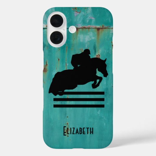 PaardenShow Hunter Jumper Silhouette Case-Mate iPhone Case (Achterkant)