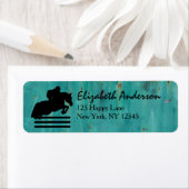 PaardenShow Hunter Jumper Silhouette Etiket (Insitu)