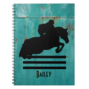 PaardenShow Hunter Jumper Silhouette Notitieboek