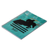 PaardenShow Hunter Jumper Silhouette Notitieboek (Linkerzijde)