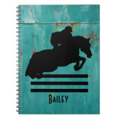 PaardenShow Hunter Jumper Silhouette Notitieboek (Voorkant)