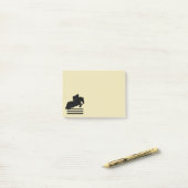 PaardenShow Hunter Jumper Silhouette Post-it® Notes (Op bureau)