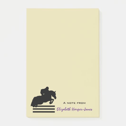 PaardenShow Hunter Jumper Silhouette Post-it® Notes (Voorkant)