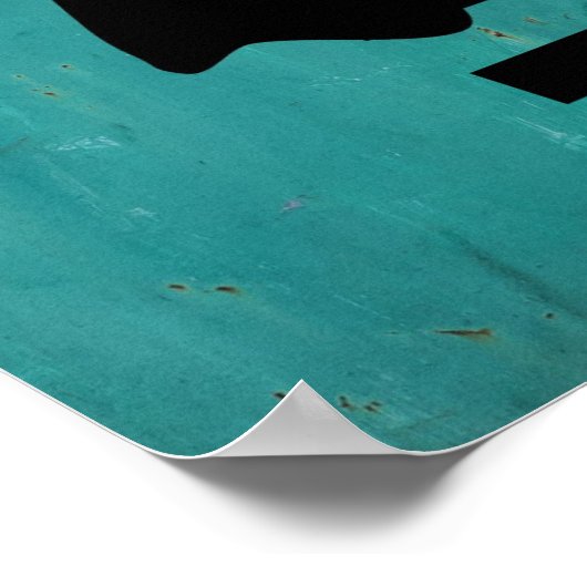 PaardenShow Hunter Jumper Silhouette Poster (Hoek)