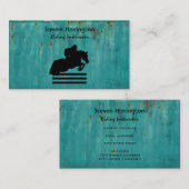 PaardenShow Hunter Jumper Silhouette Visitekaartje (Voorkant / Achterkant)