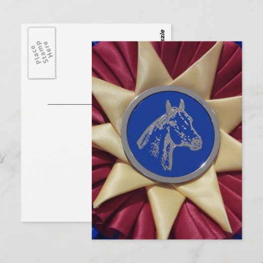 PaardenShow Rosette Briefkaart (Voorkant / Achterkant)