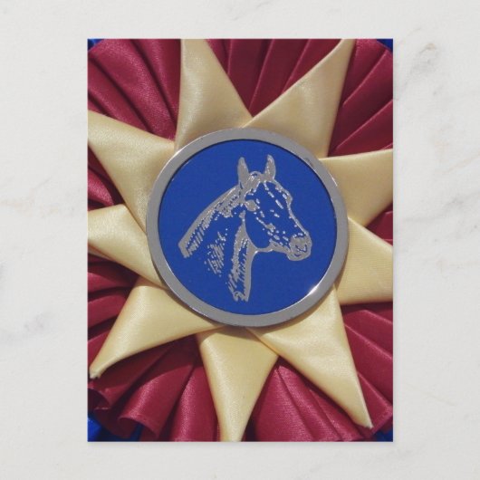 PaardenShow Rosette Briefkaart (Voorkant)