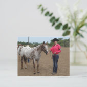 Paardenshow Showmanship Briefkaart (Staand voorkant)
