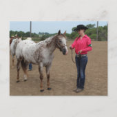 Paardenshow Showmanship Briefkaart (Voorkant)