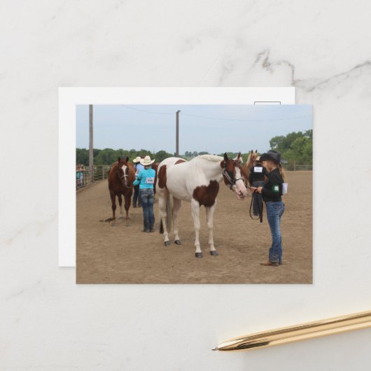 Paardenshow Showmanship Briefkaart (Voorkant / Achterkant in situ)