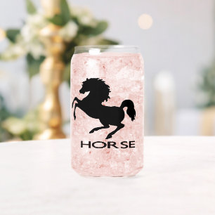Paardensilhouet Blikvorm Glas