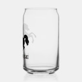 Paardensilhouet Blikvorm Glas (Links)