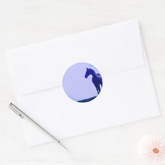 Paardensilhouet Design Sticker (Envelop)