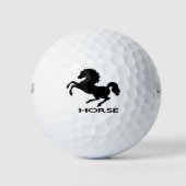 Paardensilhouet Golfballen (Voorkant)