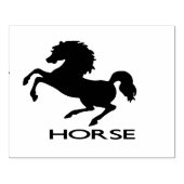 Paardensilhouet Rubberstempel (Afrduk)