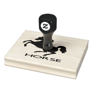 Paardensilhouet Rubberstempel