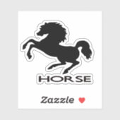 Paardensilhouet Sticker (Vel)