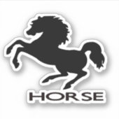 Paardensilhouet Sticker (Voorkant)