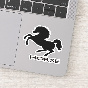Paardensilhouet Sticker