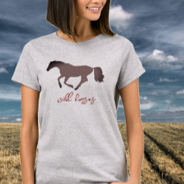 Paardensilhouet "Wilde paarden" T-shirt
