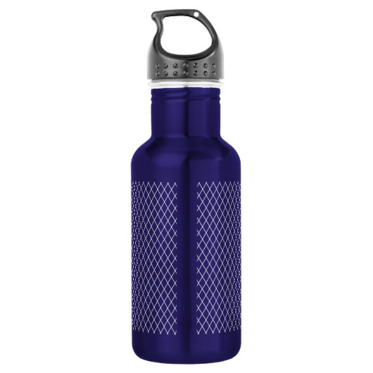 PaardenSilhouette Diamond Pattern - Aangepast Waterfles (Achterkant)