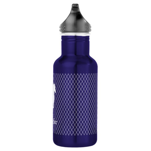 PaardenSilhouette Diamond Pattern - Aangepast Waterfles (Rechts)