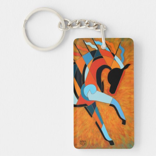 PaardenSleutelhanger of sleutelring, SunDancer of  Sleutelhanger (Voorkant)