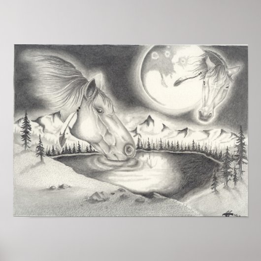 Paardenspel Poster (Voorkant)