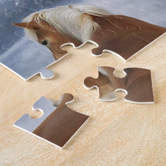 Paardenspel Puzzle Legpuzzel (Zijkant)