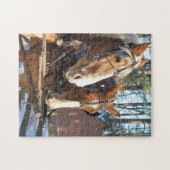 Paardenspel uit de winter - Thema Legpuzzel (Horizontaal)