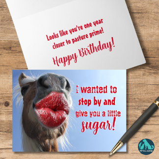 Paardenspelen voor je verjaardag kaart