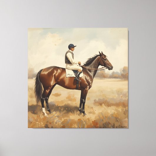 Paardensport canvas afdruk (Voorkant)