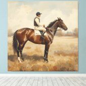 Paardensport canvas afdruk (Insitu (Houten vloer))