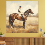Paardensport canvas afdruk (Insitu (Woonkamer))