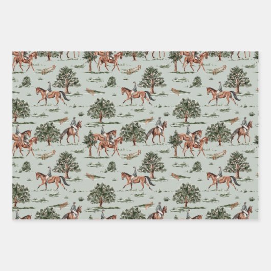 Paardensport Classic Inpakpapier Vel (Voorkant 2)