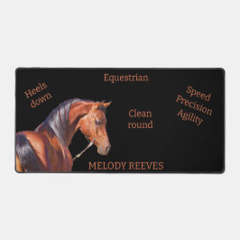 Paardensport dressuur gepersonaliseerd bureaumat