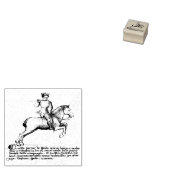 Paardensport gevecht (middeleeuws manuscript 1.2) rubberstempel (Gestempeld)