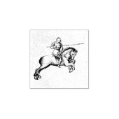 Paardensport gevecht (middeleeuws manuscript 1.4) rubberstempel (Afrduk)