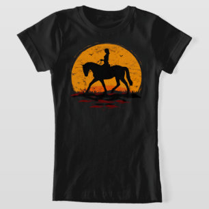 Paardensport - Horse Sunset - Paardrijden met T-Sh T-shirt