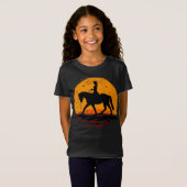 Paardensport - Horse Sunset - Paardrijden met T-Sh T-shirt (Voorkant volledig)