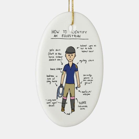 Paardensport Keramisch Ornament (Rechts)