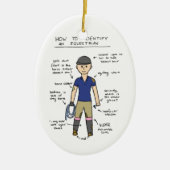 Paardensport Keramisch Ornament (Voorkant)