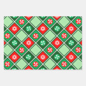 Paardensport kerstcadeau inpakpapier vel (Voorkant 2)