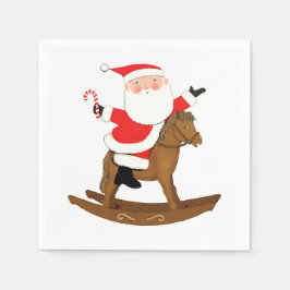 Paardensport Kerstfeest Servet