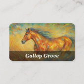 Paardensport/paardenpest Visitekaartje (Voorkant)