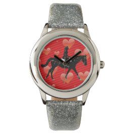 Paardensport & Rode harten Horloge