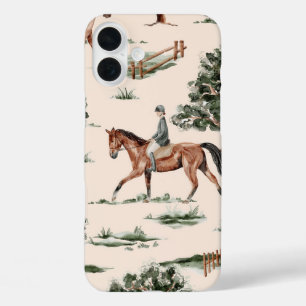 Paardensport telefoonhoesje iPhone 16 plus hoesje
