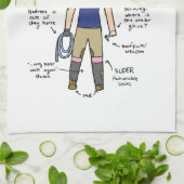 Paardensport Theedoek (Gevouwen)