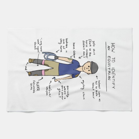 Paardensport Theedoek (Horizontaal)