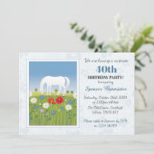 Paardensport Verrassing 40e Verjaardagsfeest Kaart (Staand voorkant)